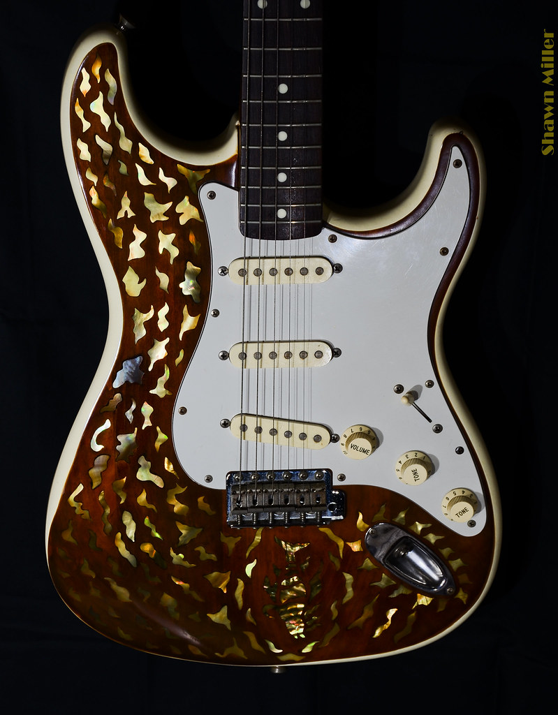 Fender electric guitar Custom Inlay by Shawn Miller Flickr