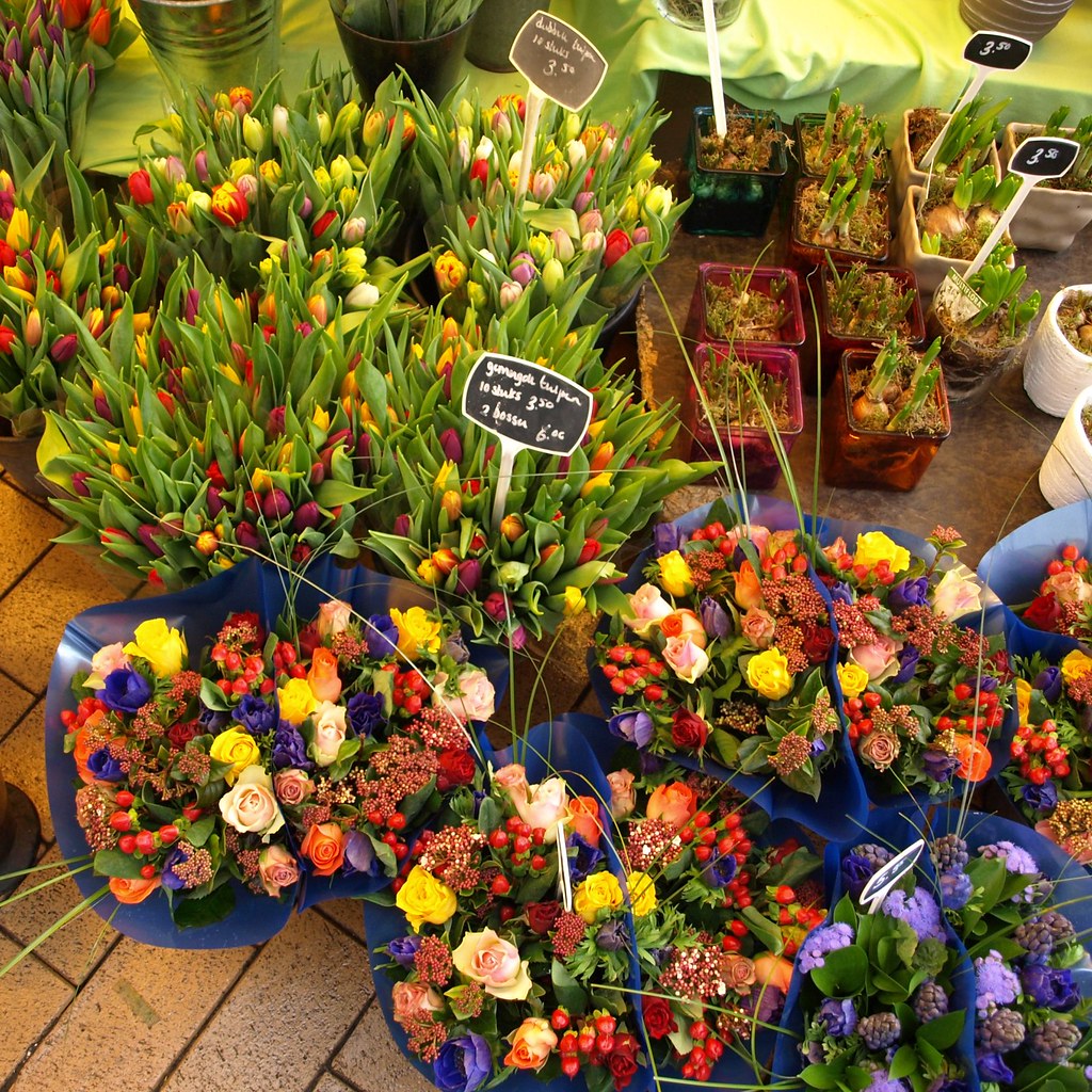 flower stall, luuk westerhof, vismarkt, groningen Michiel Thomas Flickr