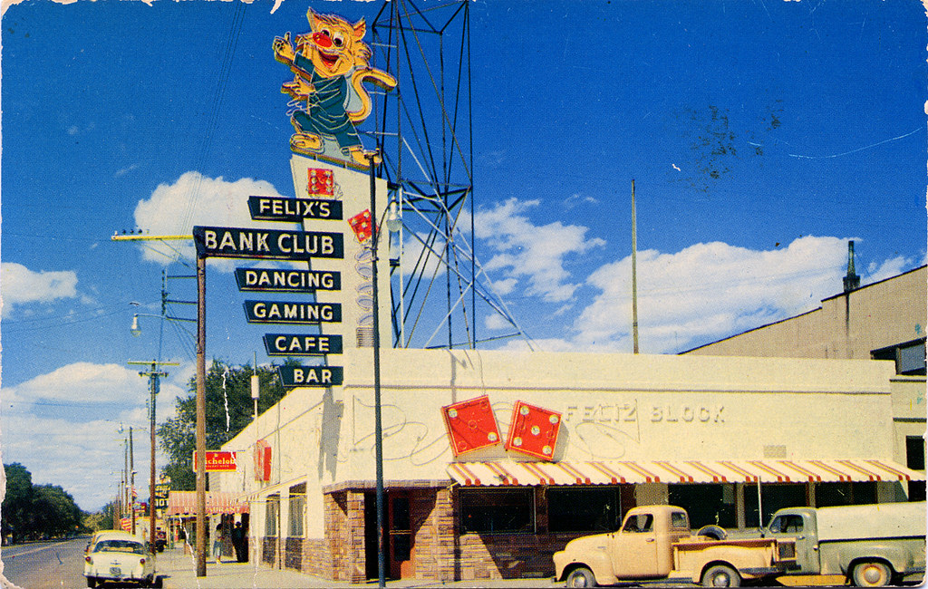 Felix's Bank Club, 1950's Lovelock, Nevada Roadsidepictures Flickr