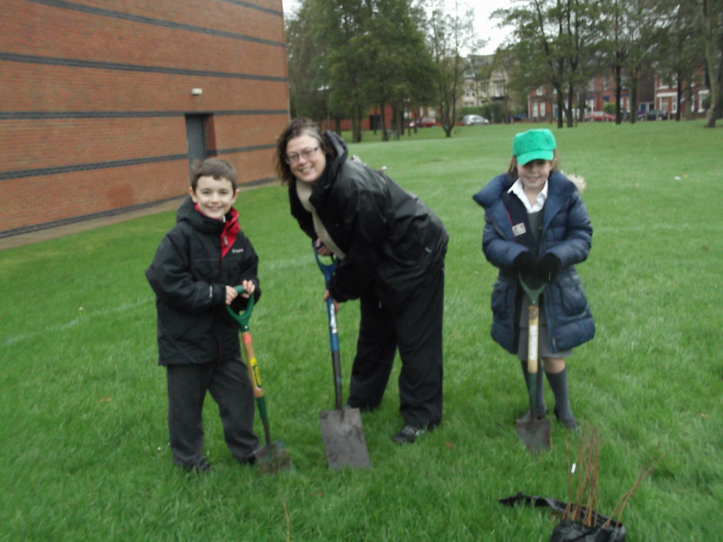 Tree planting with help from Gilmour Juniors Picture shows… Flickr