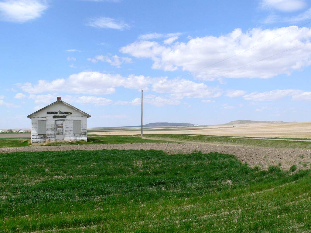 Genou, Montana Chouteau County. The former Genou School bu… Flickr