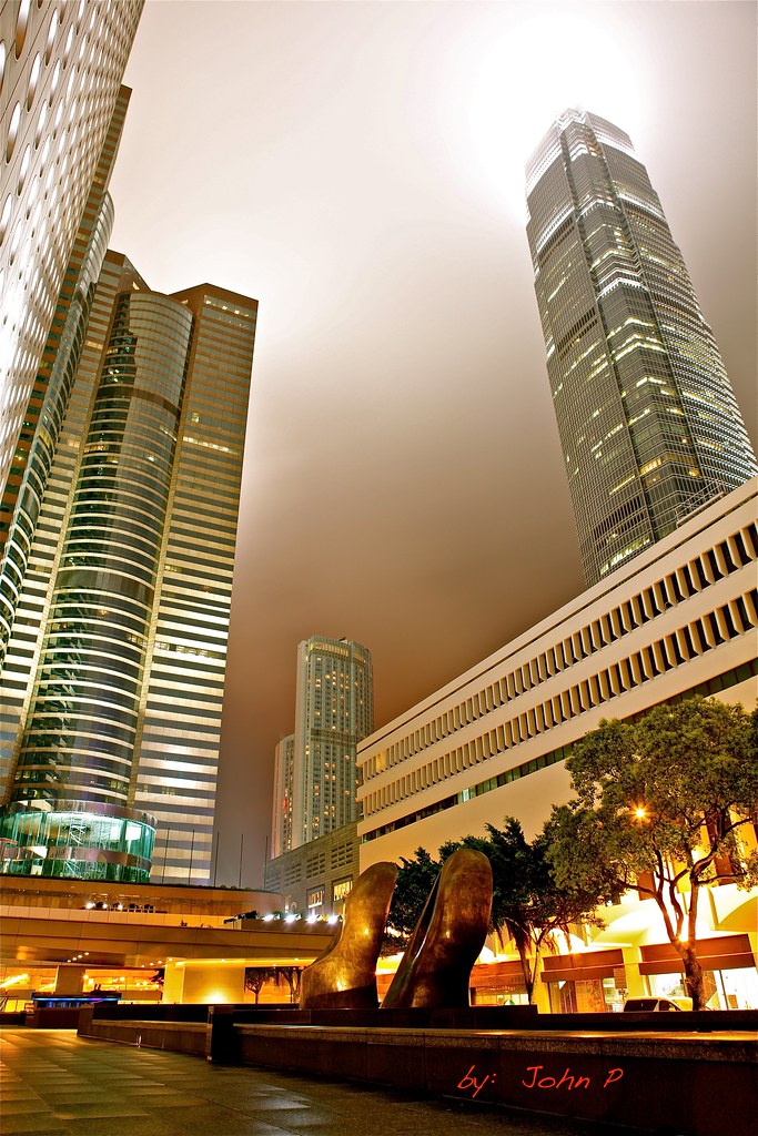 Foggy Night The International Finance Centre (abbr. IFC, b… Flickr