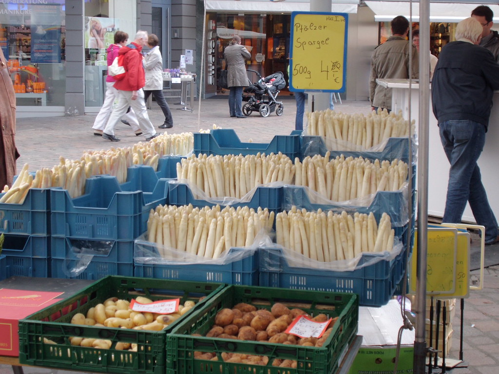 White asparagus, Trier, Germany julie corsi Flickr