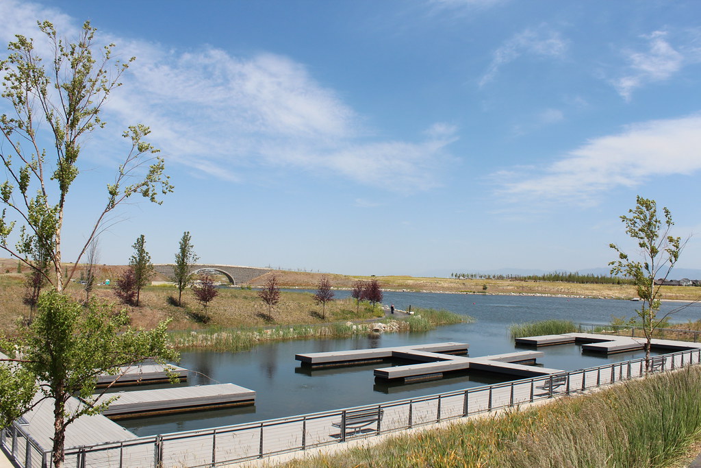 Boat Slips Lake at the Daybreak Community. Matt' Johnson Flickr