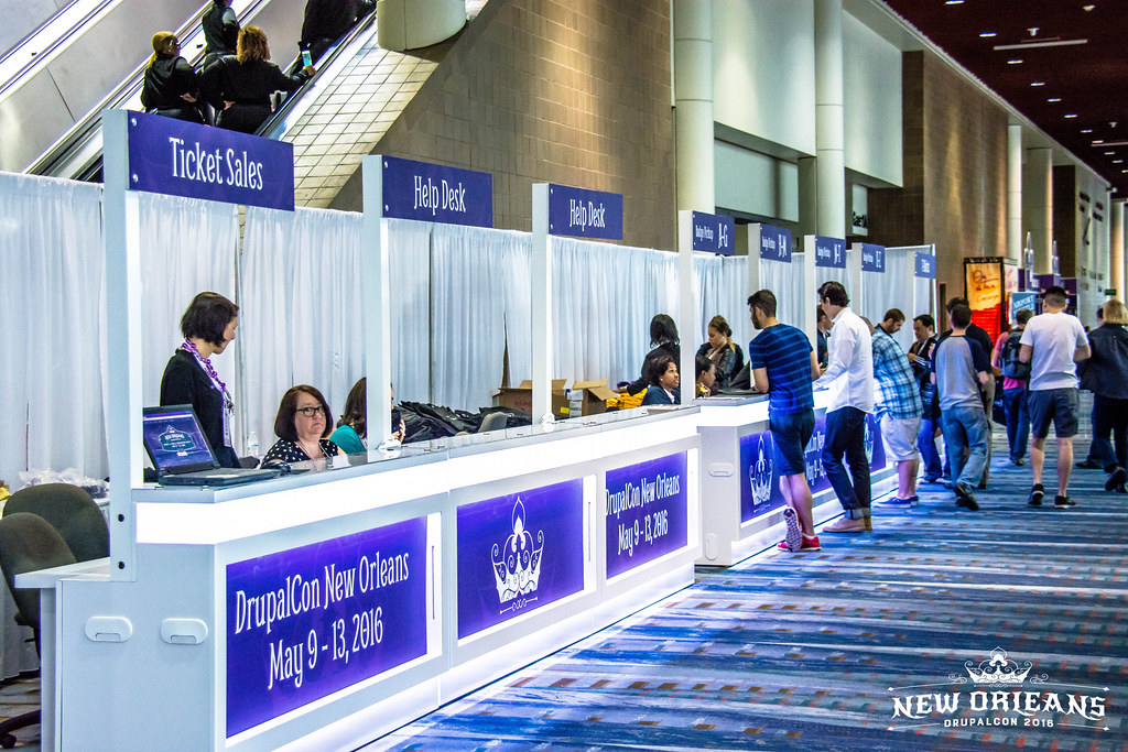 Registration Desk Event Staff in action Drupal Con New… Flickr