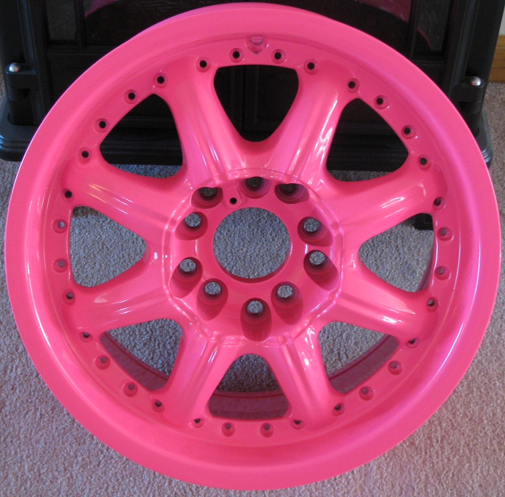 Jeep Rims Jeep rims powder coated with Sassy Pink color Kesler