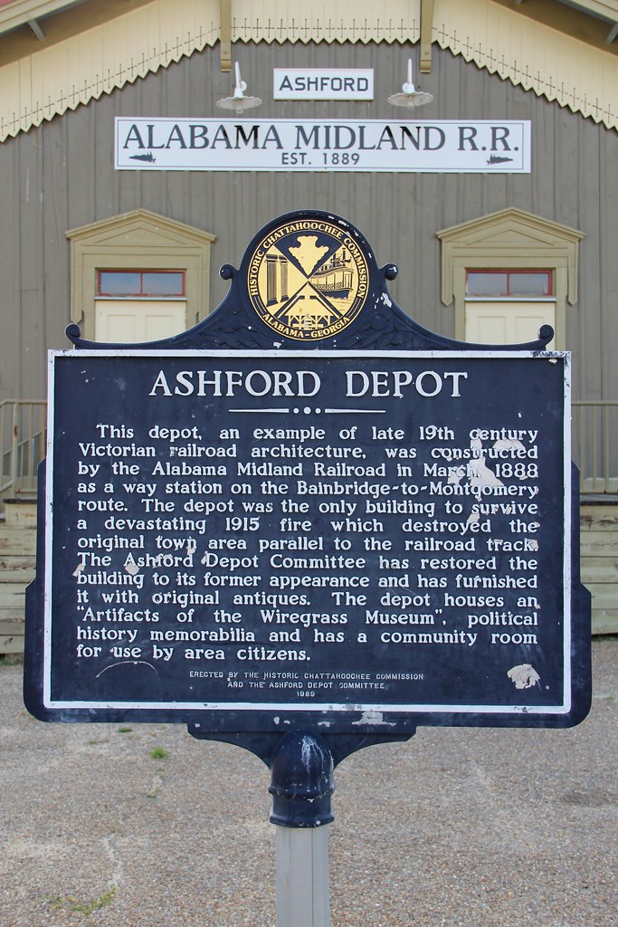 Ashford Depot Historical Marker (Ashford, Alabama) a photo on Flickriver