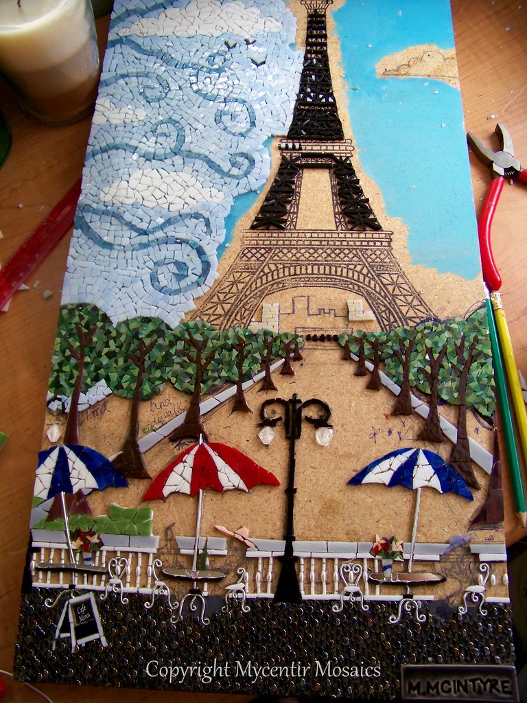 Paris Mosaic Added sidewalk behind the trees and added gra… Flickr