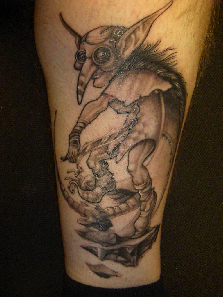 My Goblin tattoo Goblin tattoo by Eduard Schwartz kmg454 Flickr