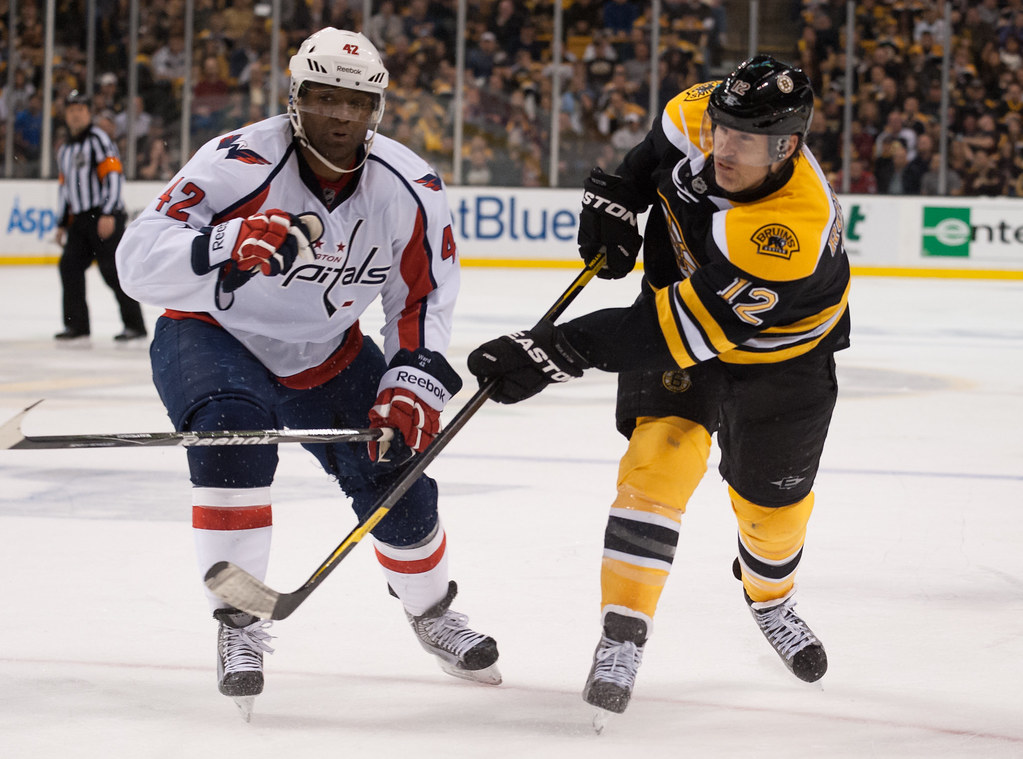 Shot by Boston Bruin Brian Rolston (12) during a NHL playo… Flickr