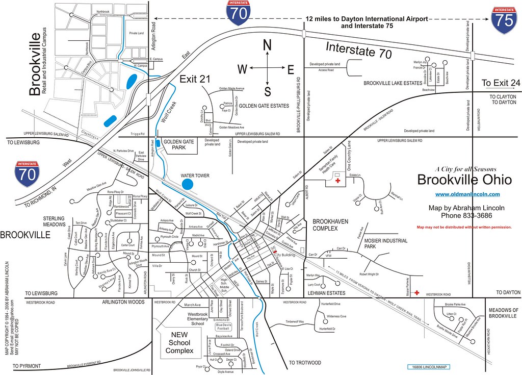2006, Brookville City Map Abraham Lincoln Flickr