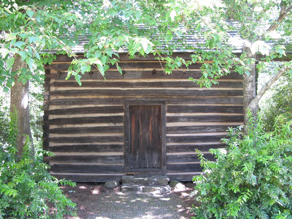 Historic log cabin from early 1800s. Heidi May Flickr