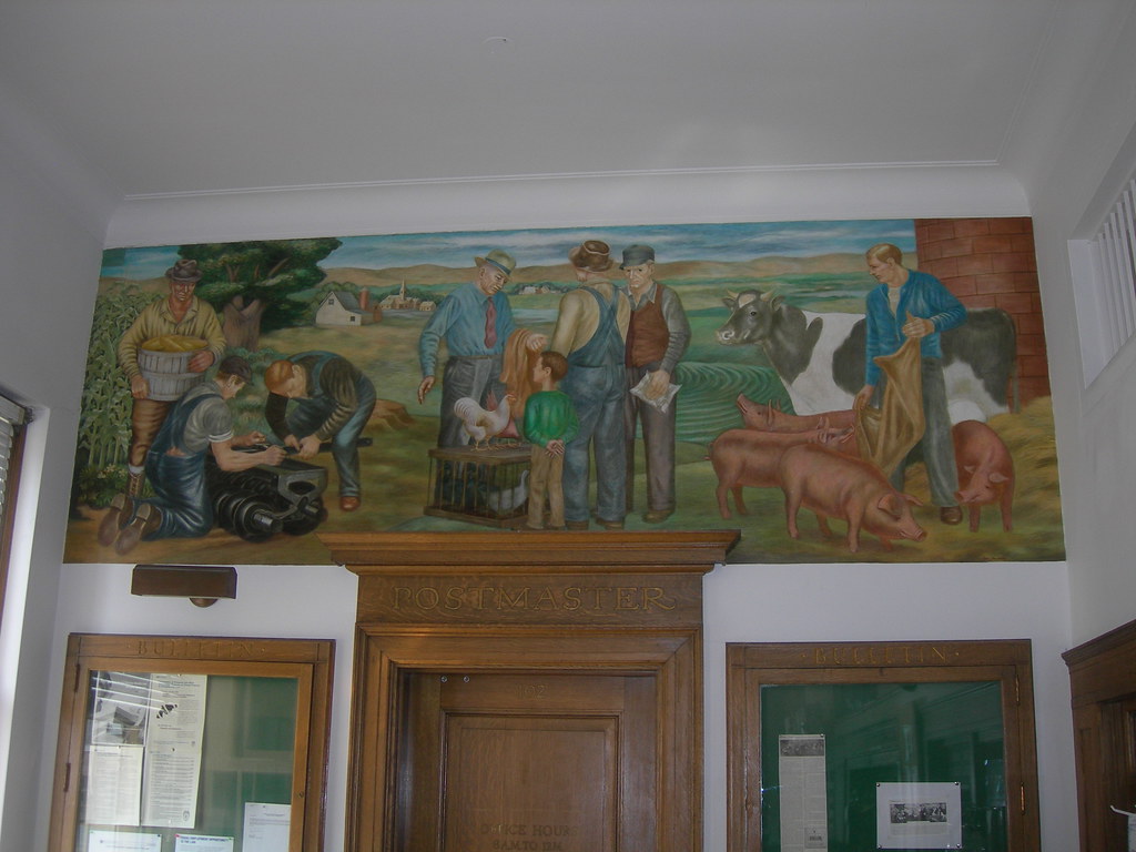 Clarion Iowa Post Office Mural New Deal mural entitled "Fa… Flickr