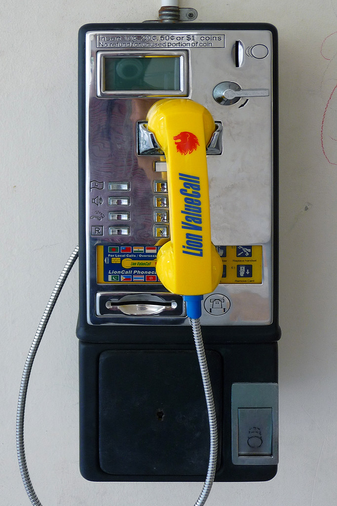 Coin Phone This coin phone installed at one of the HDB Tel… Flickr