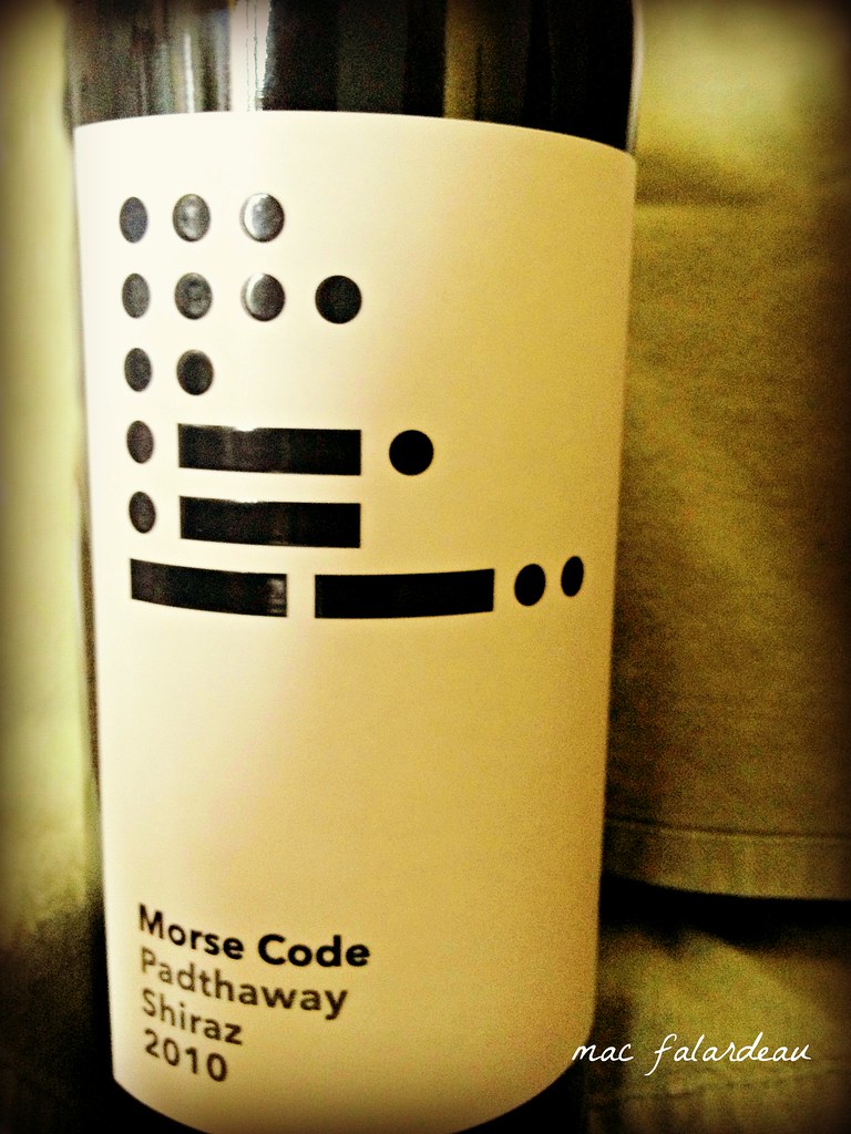 MORSE CODE red wine marc falardeau Flickr
