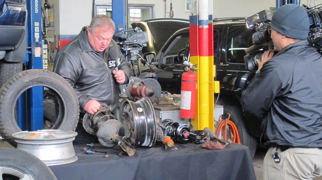 CP24's Cam Woolley at 2012 Worst Roads launch in Toronto. Flickr