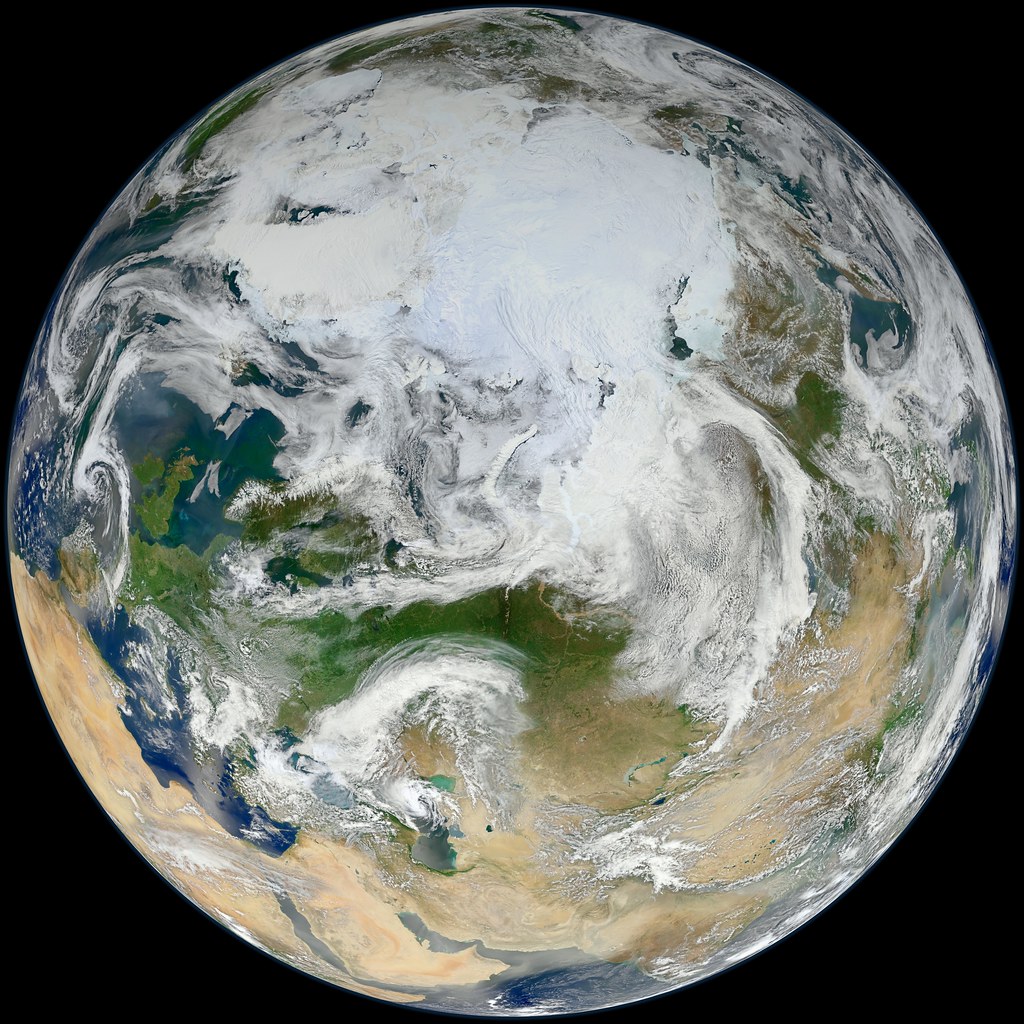 Blue Marble 2012 Arctic View Source Flickr