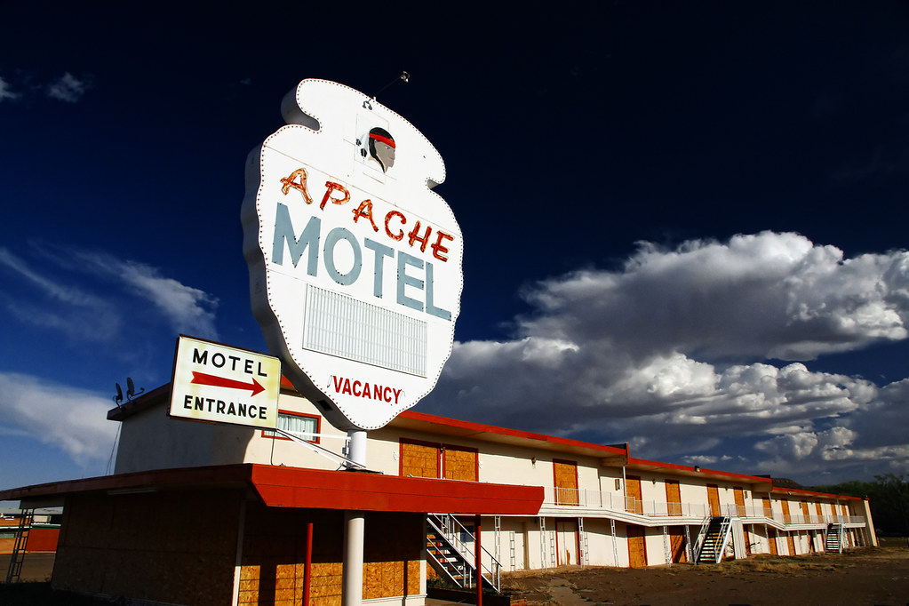 Apache Motel Seems the chief has boarded up the tepee.… Flickr