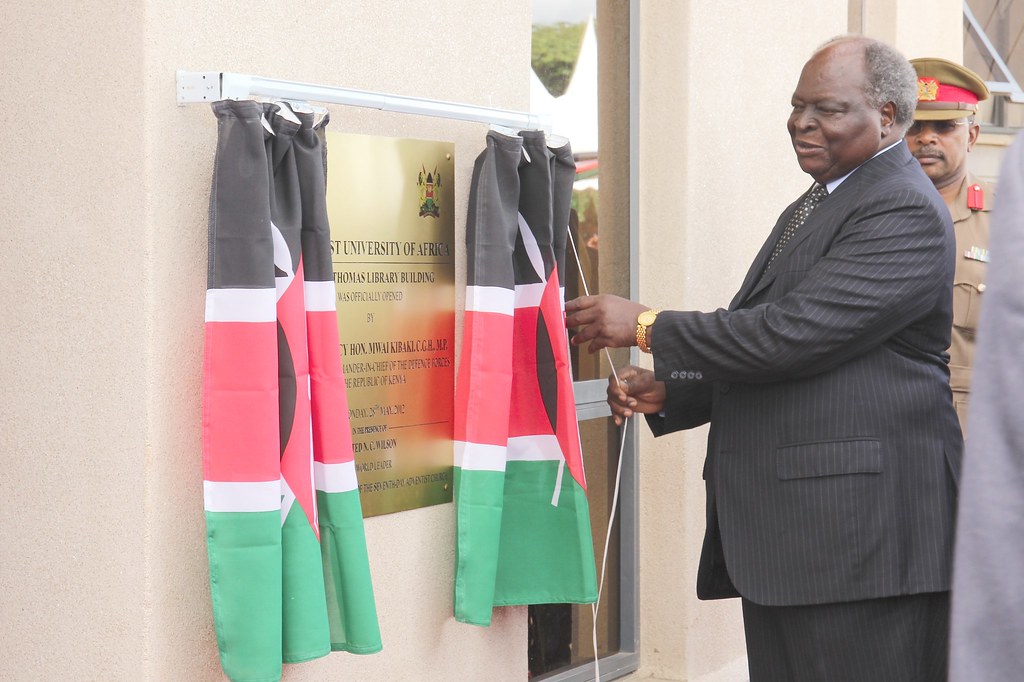 President Mwai Kibaki unveils the commemorative plaque dur… Flickr