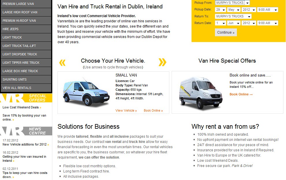 Expert views for van hire in Ireland At www.vanrentals.ie/… Flickr
