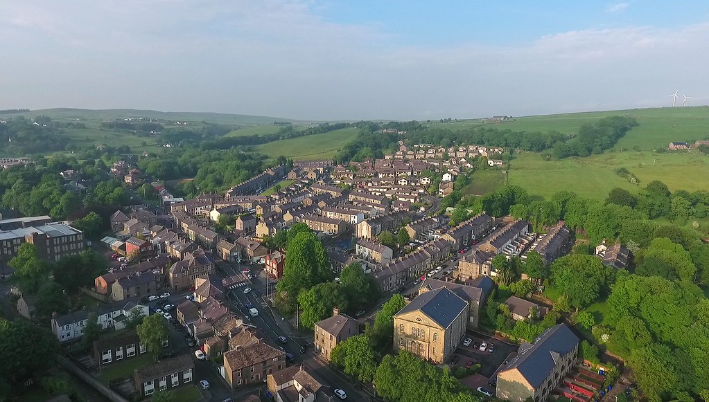 Aerial view of Crawshawbooth Neil Draper Flickr