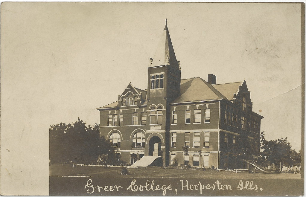 IL Hoopeston IL RPPC In 1890 Greer College was established… Flickr