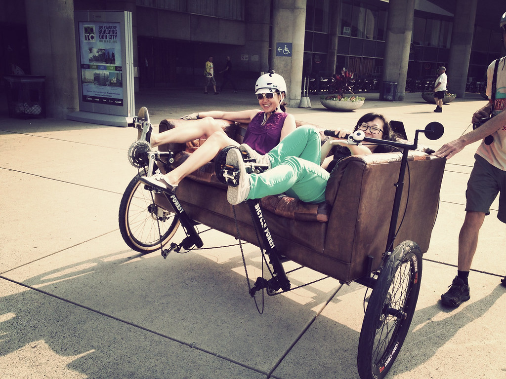 Toronto Bike to Work Day The Couch Bike! Hyedie Flickr