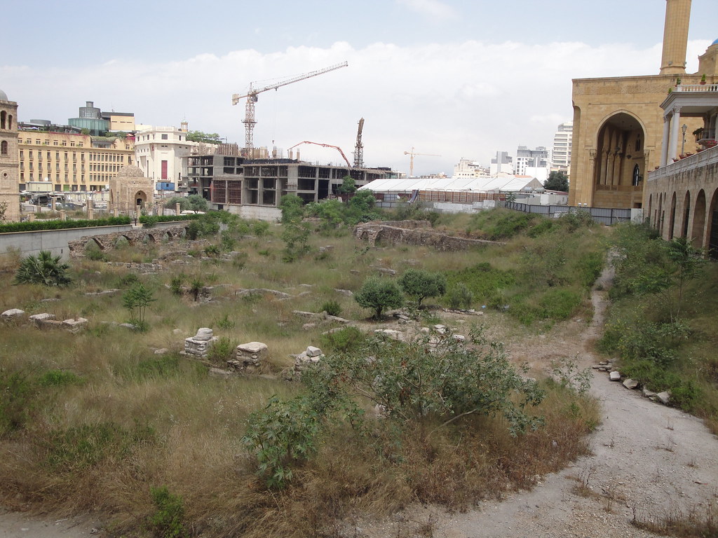 Ruins of roman baths in downtown Beirut kenyon7_aida Flickr
