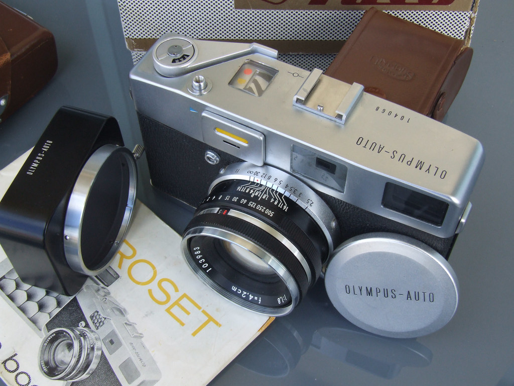 Olympus Auto Electroset rangefinder camera boxed7370 a photo on