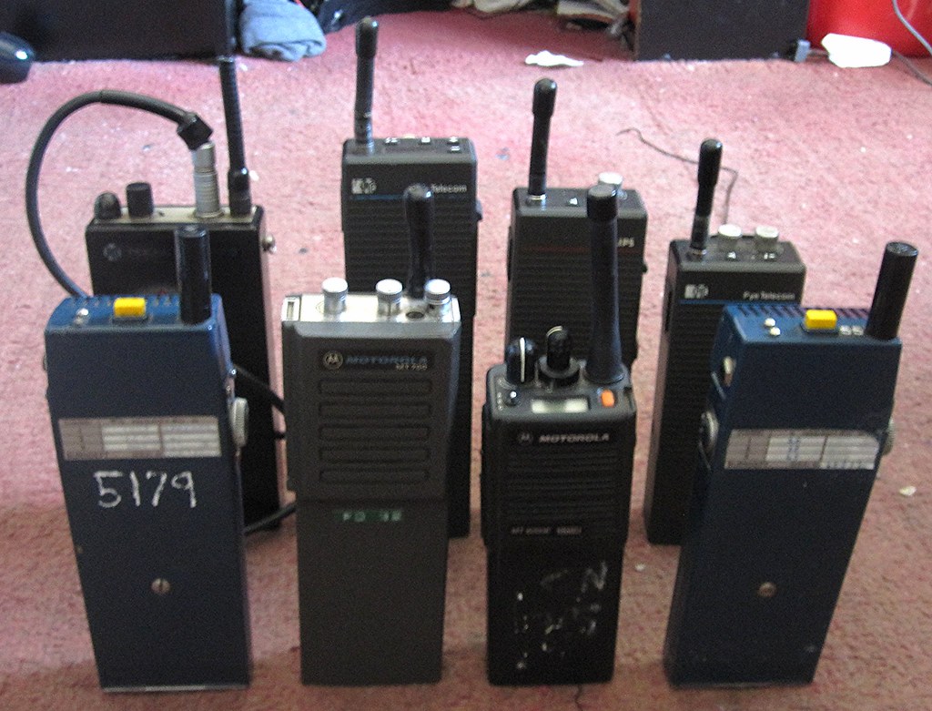 radios old and new Three decades of police communication i… Flickr