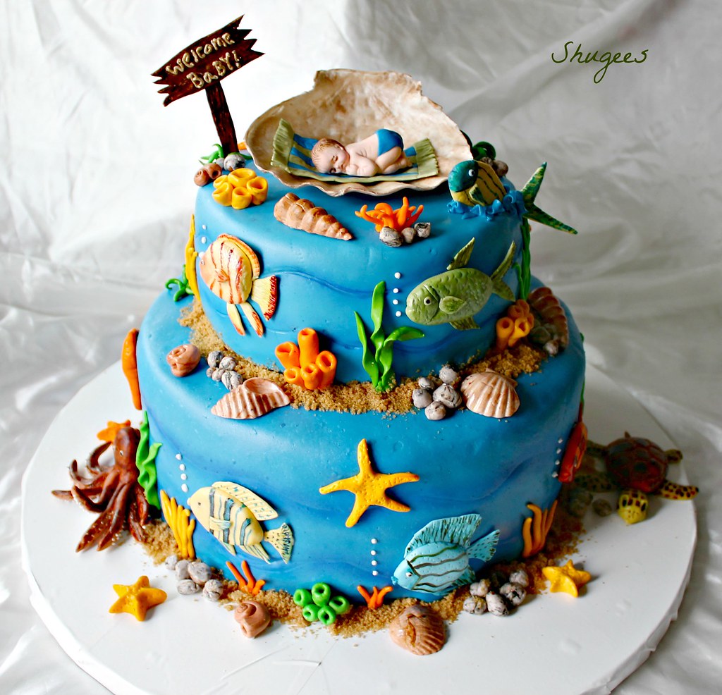 "Under The Sea" Baby Shower.. Shugee's Custom Cakes & Cookies ♥ Flickr