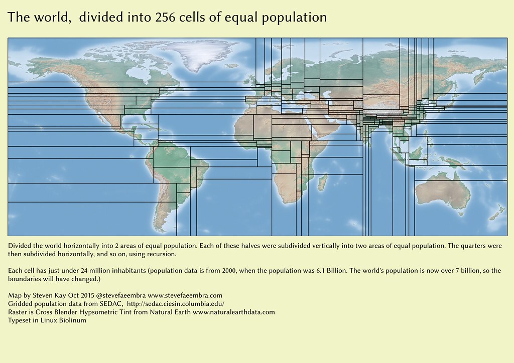 the population of the world in 2000, divided into areas of… Flickr