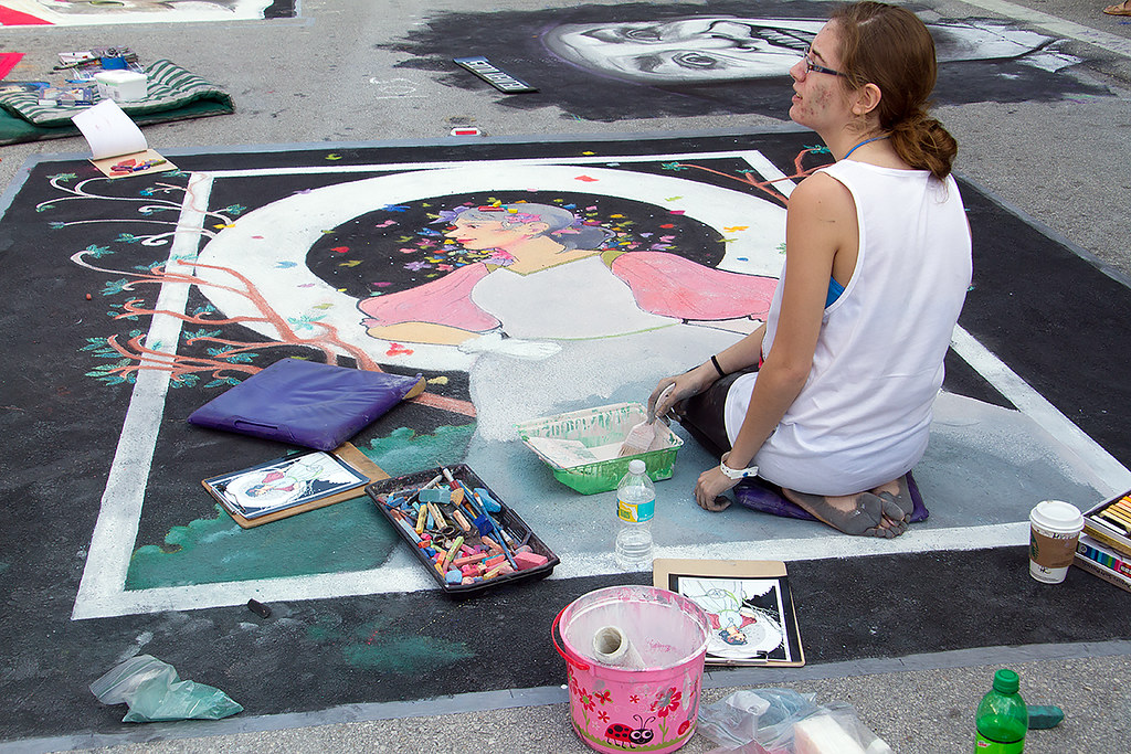 Chalk Art Lake Worth Street Painting Festival, Lake Worth,… Flickr