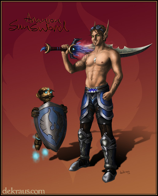 Aranion, Blood Elf Warrior (World of Warcraft) Digital pai… Flickr