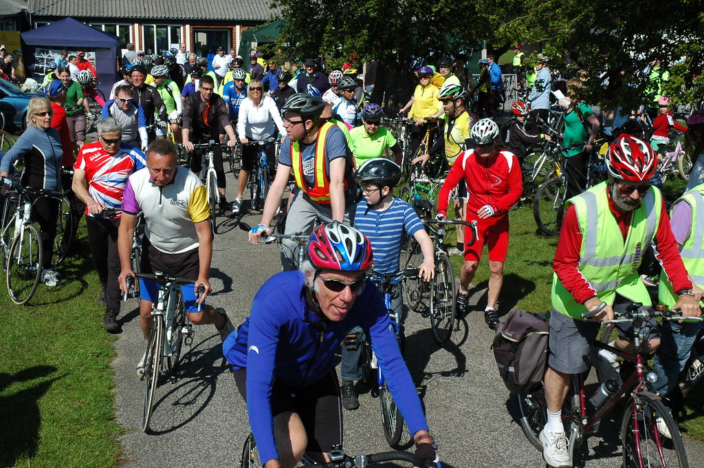 Riders setting off in Beccles Cycle for Life This annual e… Flickr
