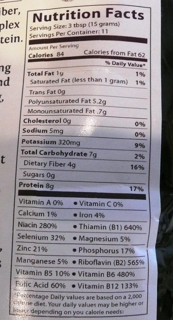 Nutritional Yeast label bag Nutritional Yeast Two diff… Flickr