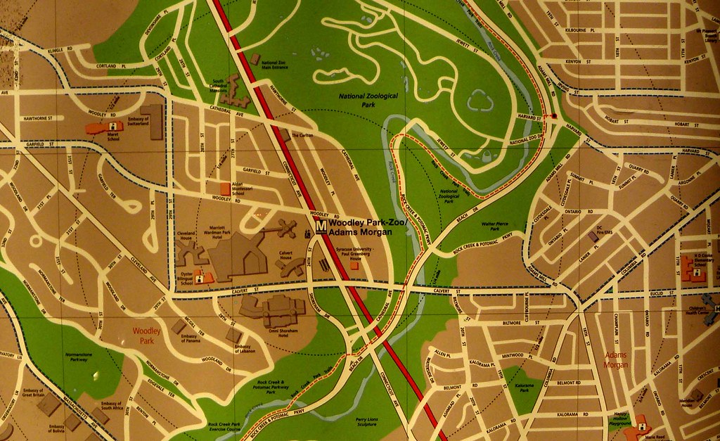 Area Map for Woodley Park DC Red Line Metro Mike Steele Flickr