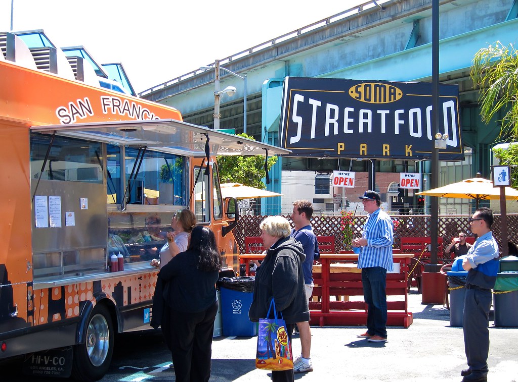 SoMa StrEat Food Park Pastrami truck parked next to the So… Flickr