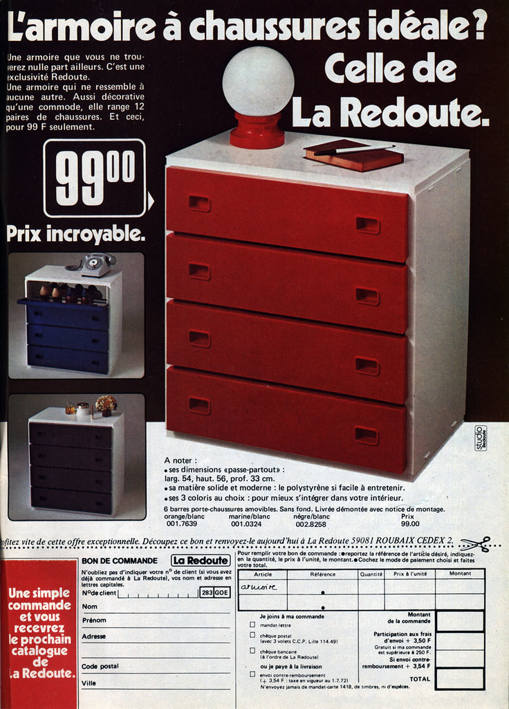 La Redoute armoire à chaussures (publicité parue dans Mo… Flickr