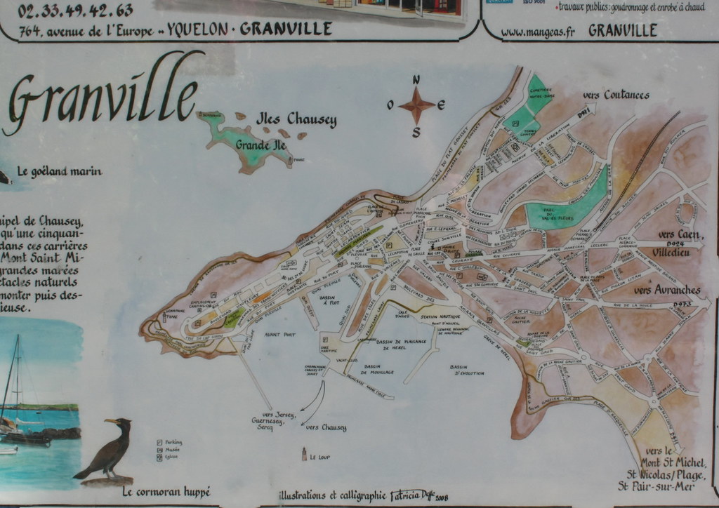 Granville; plan de la ville Eric HENRY Flickr