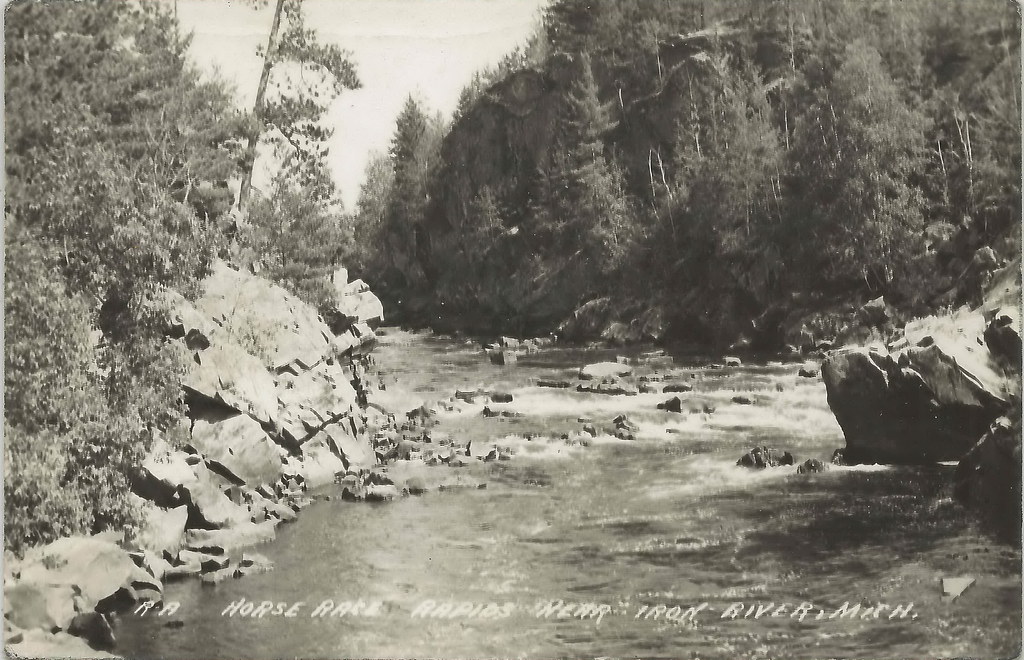 UP Iron River Crystal Falls MI RPPC TROUT COUNTRY Paint Ri… Flickr