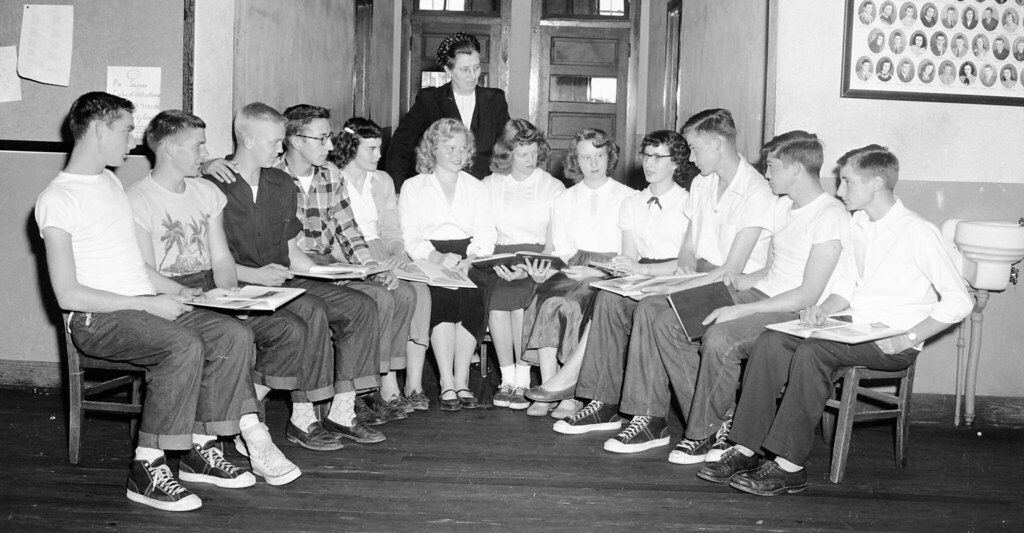 Eubank High School Eubank High School, 1951 Photography by… Flickr