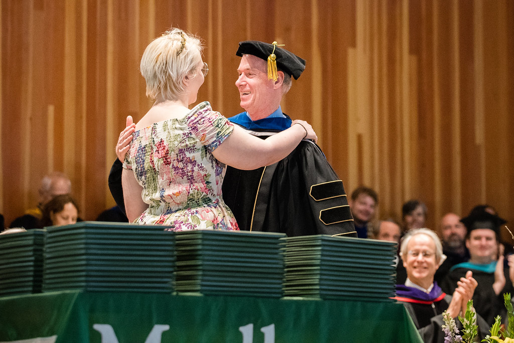 Rainbow and President Kevin Marlboro College Alumni Association Flickr