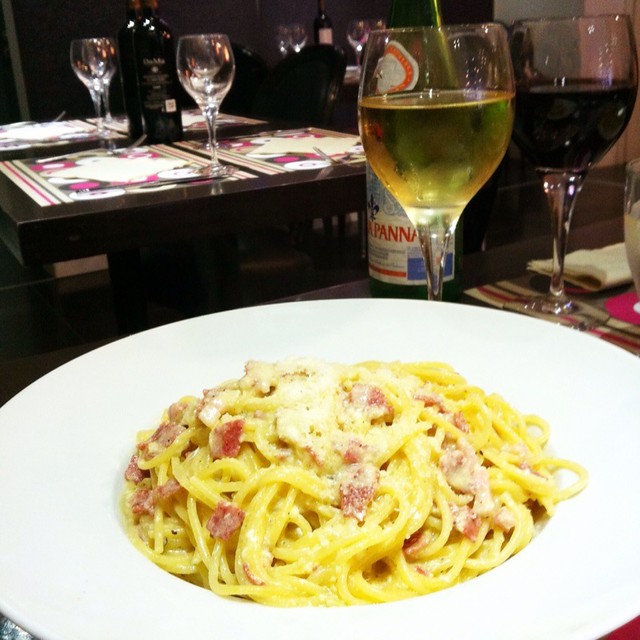 Spaghetti Carbonara Pasta Queen Fresh pasta al dente! (v… Flickr