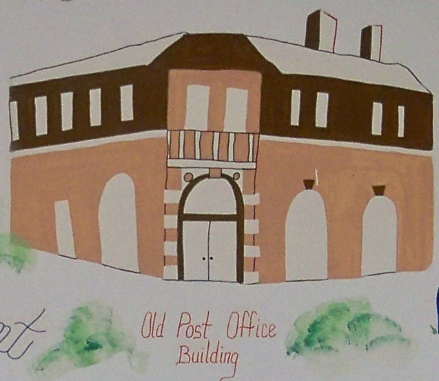 Old Post Office from ber mural Closeup of the mural in… Flickr