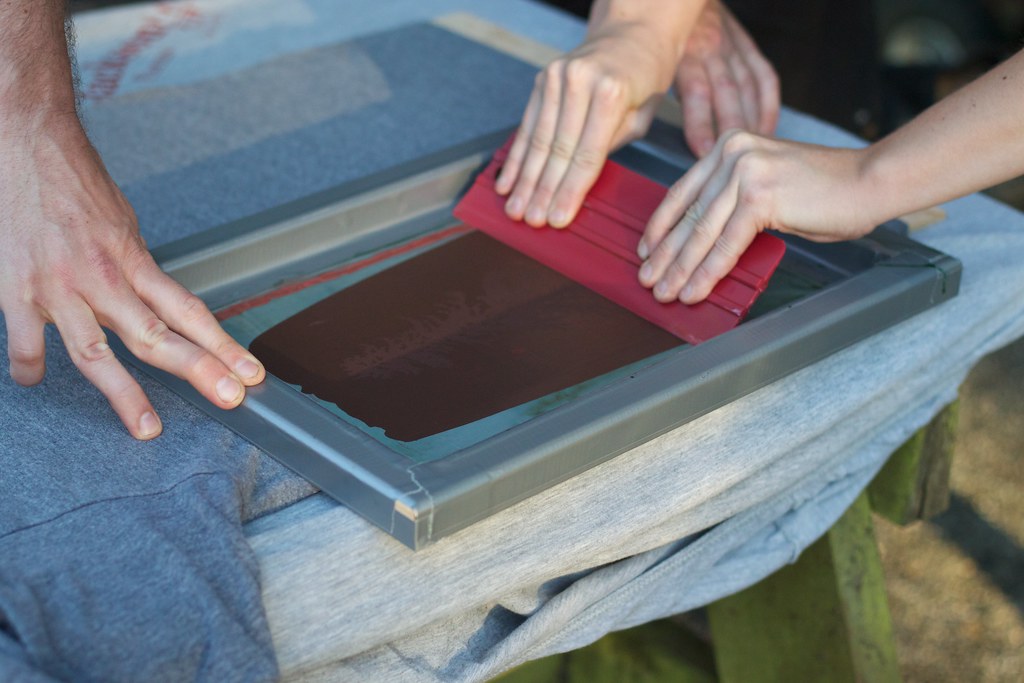 Browned Learning how to do silk screening at the Jackson h… Flickr