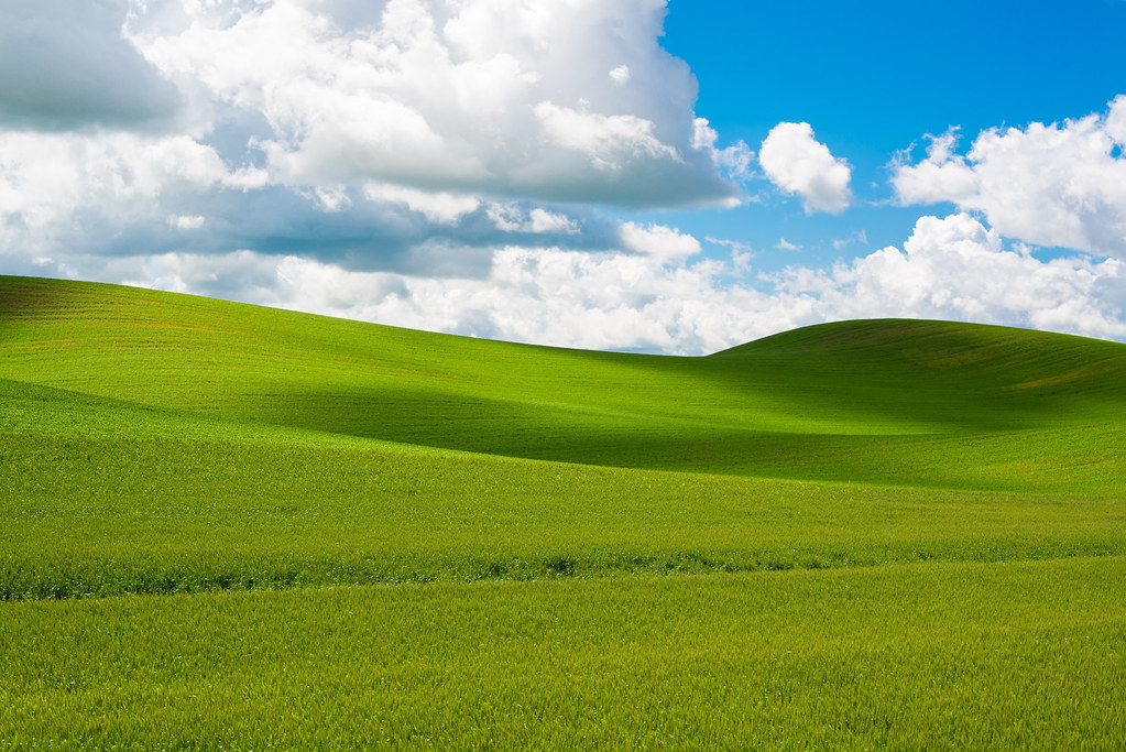 Windows Green Hills Background