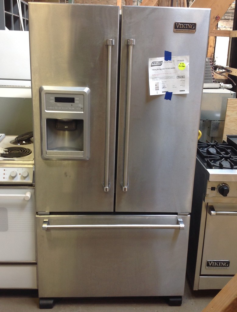 SOLD VIKING STAINLESS STEEL REFRIGERATOR 1700 Rebuilding Exchange