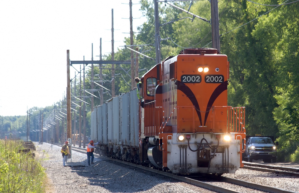 Dumping Gravel Chicago South Shore and South Bend Railroad… Rick
