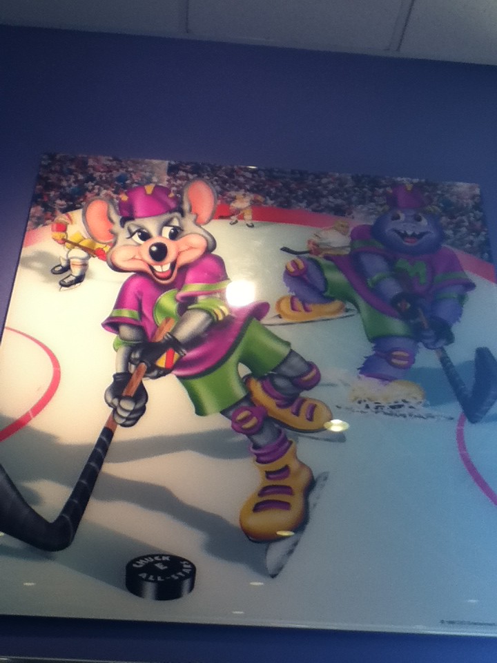 chuck e cheese hockey poster this is the hockey poster at … Flickr